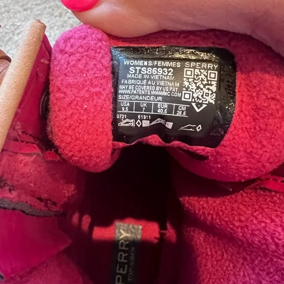 Sperry Women’s Pink Duck Boots - Picture 6 of 7